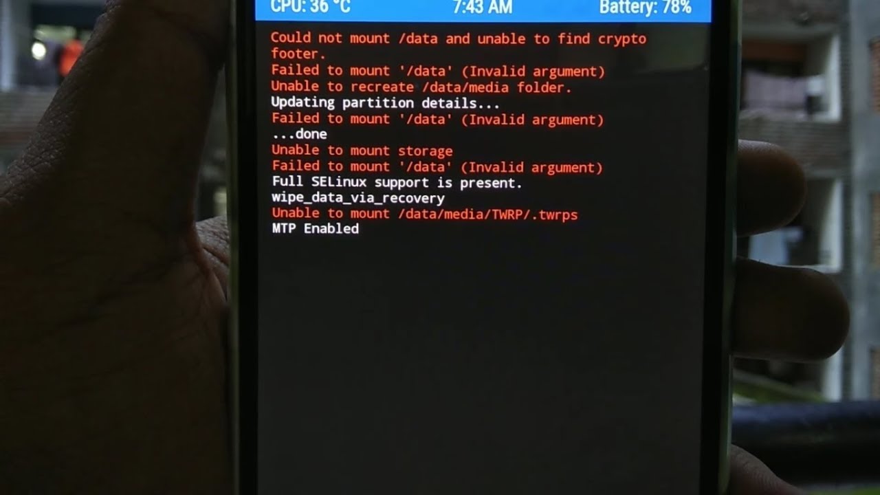 Cara mudah atasi masalah Failed To Mount System (Invalid Argument) pada nubia M2 lite via TWRP