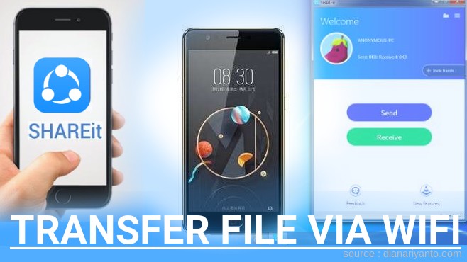 Kirim dan Transfer File via Wifi di nubia M2 lite Menggunakan ShareIt Terbaru