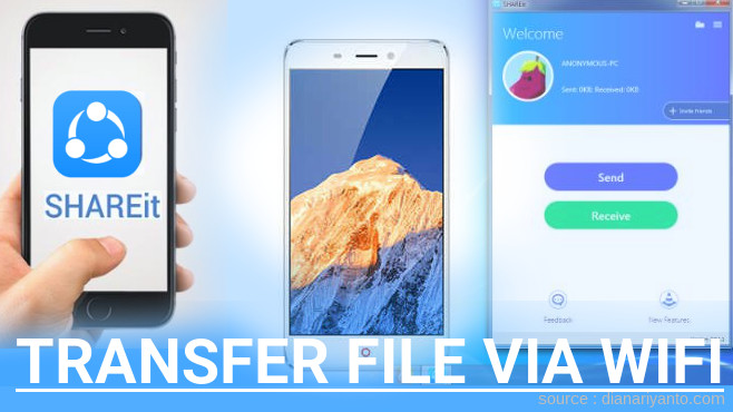 Transfer File via Wifi di nubia N1 Menggunakan ShareIt Versi Baru