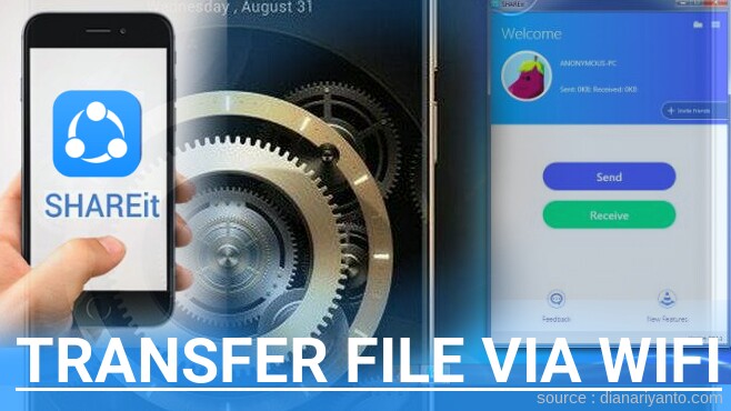 Transfer File via Wifi di ZTE Nubia N1 Menggunakan ShareIt Terbaru