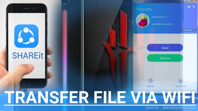 Transfer File via Wifi di ZTE Nubia Red Magic 3 Menggunakan ShareIt Versi Baru