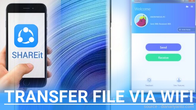 Kirim dan Transfer File via Wifi di ZTE Nubia Z20 Menggunakan ShareIt Terbaru