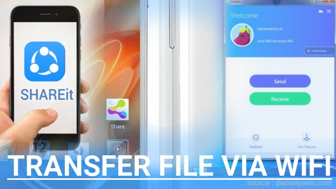 Transfer File via Wifi di ZTE Nubia Z5 Menggunakan ShareIt Versi Baru