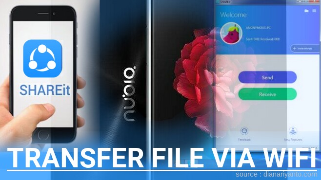 Transfer File via Wifi di ZTE Nubia Z9 Max Menggunakan ShareIt Versi Baru