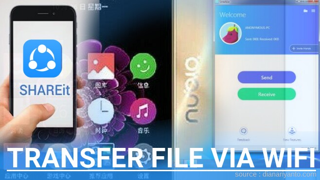 Mengenal Transfer File via Wifi di ZTE Nubia Z9 Mini Elite Menggunakan ShareIt Versi Baru