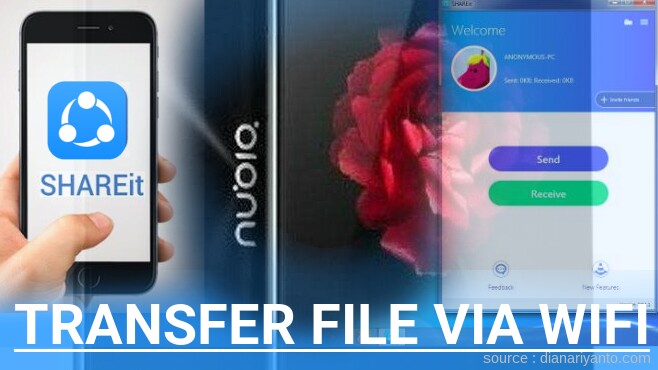 Cara Transfer File via Wifi di ZTE Nubia Z9 Menggunakan ShareIt Versi Baru